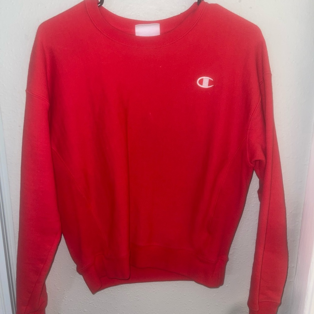 Red champion shirt